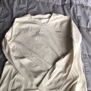 2/$10.   White Reebok long sleeve shirt